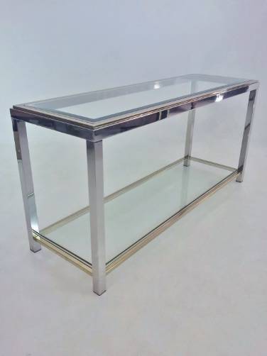 Willy Rizzo Flaminia vintage console table, 1970`s ca, Italian